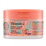 Ultra Glow Pads, comprese ten cu vitamina C si acizi AHA, 20buc - C-BERRICA